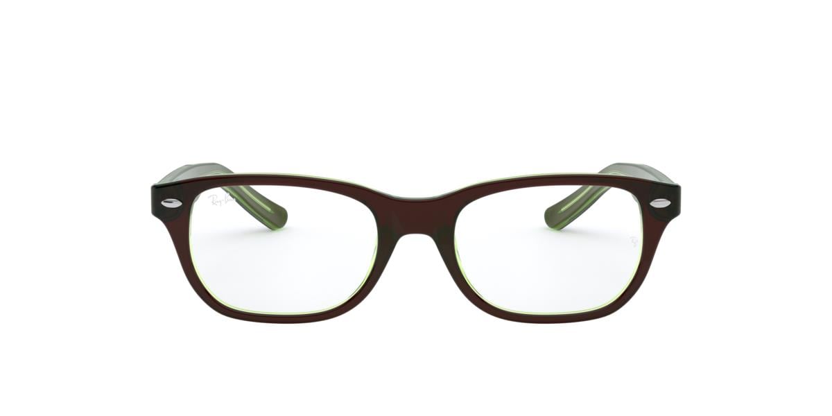 Ray-Ban RY1555 - 3665 - Brown On Green Fluo - 46 mm