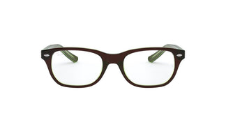 Ray-Ban RY1555 - 3665 - Brown On Green Fluo - 46 mm
