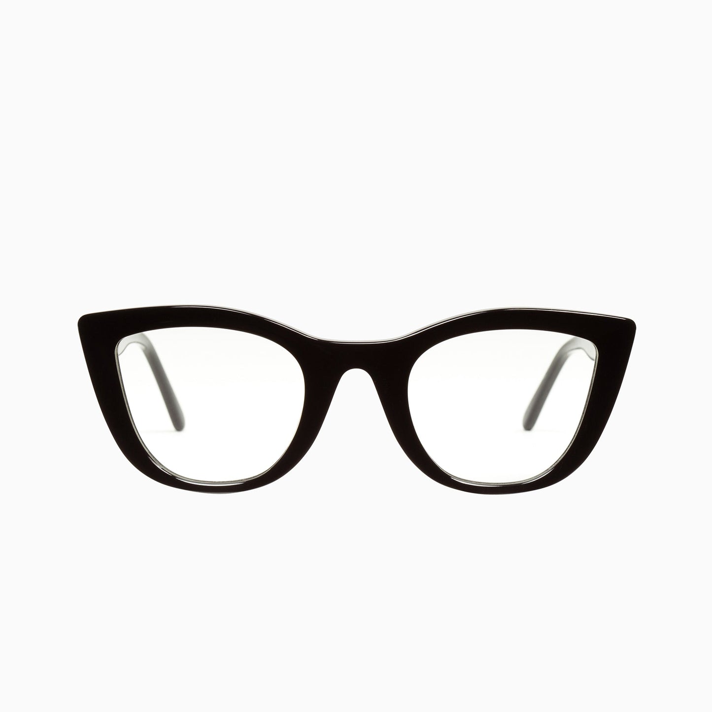 Valley Eyewear Ludwig Gloss Black Clear 49