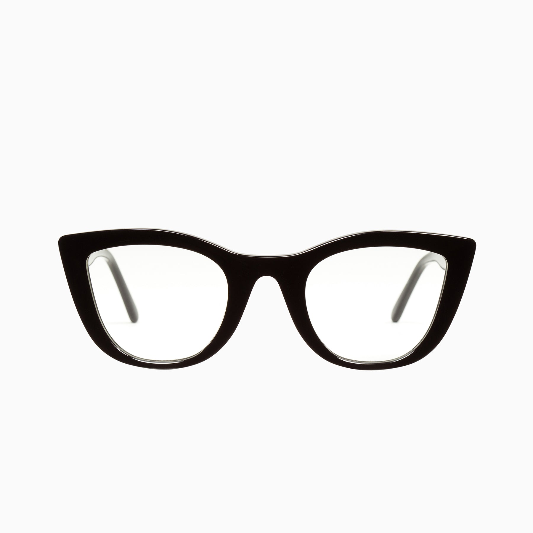 Valley Eyewear Ludwig Gloss Black Clear 49