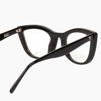 Valley Eyewear Ludwig Gloss Black Clear 49