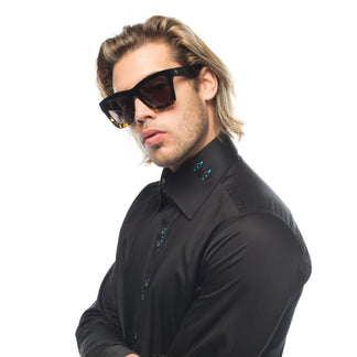 Valley Eyewear DB Black to Tort Black Lens 53