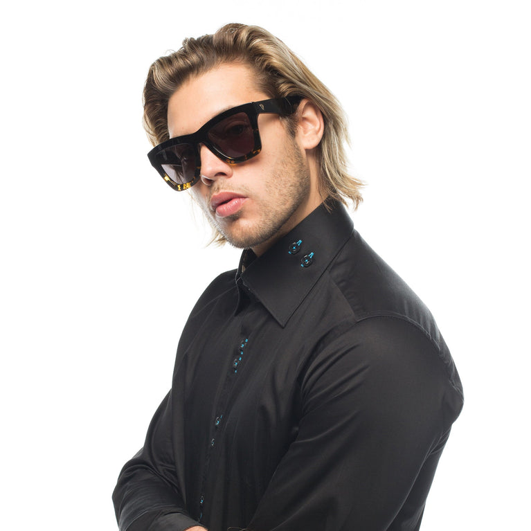 Valley Eyewear DB Black to Tort Black Lens 53