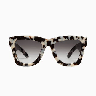 Valley Eyewear DB Black and White Tort Black Gradient Lens 53