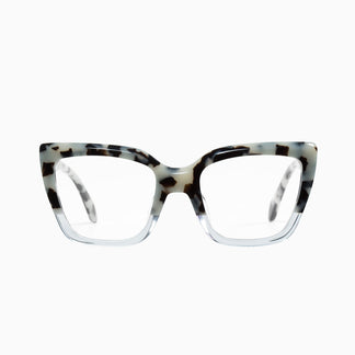 Valley Eyewear Legion Snow Leopard Tort to Clear/ Clear 51