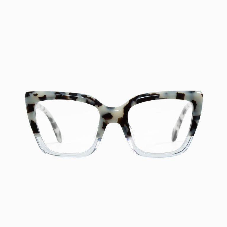 Valley Eyewear Legion Snow Leopard Tort to Clear/ Clear 51
