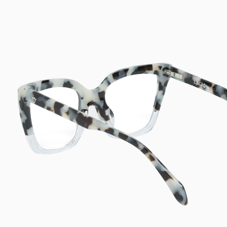 Valley Eyewear Legion Snow Leopard Tort to Clear/ Clear 51
