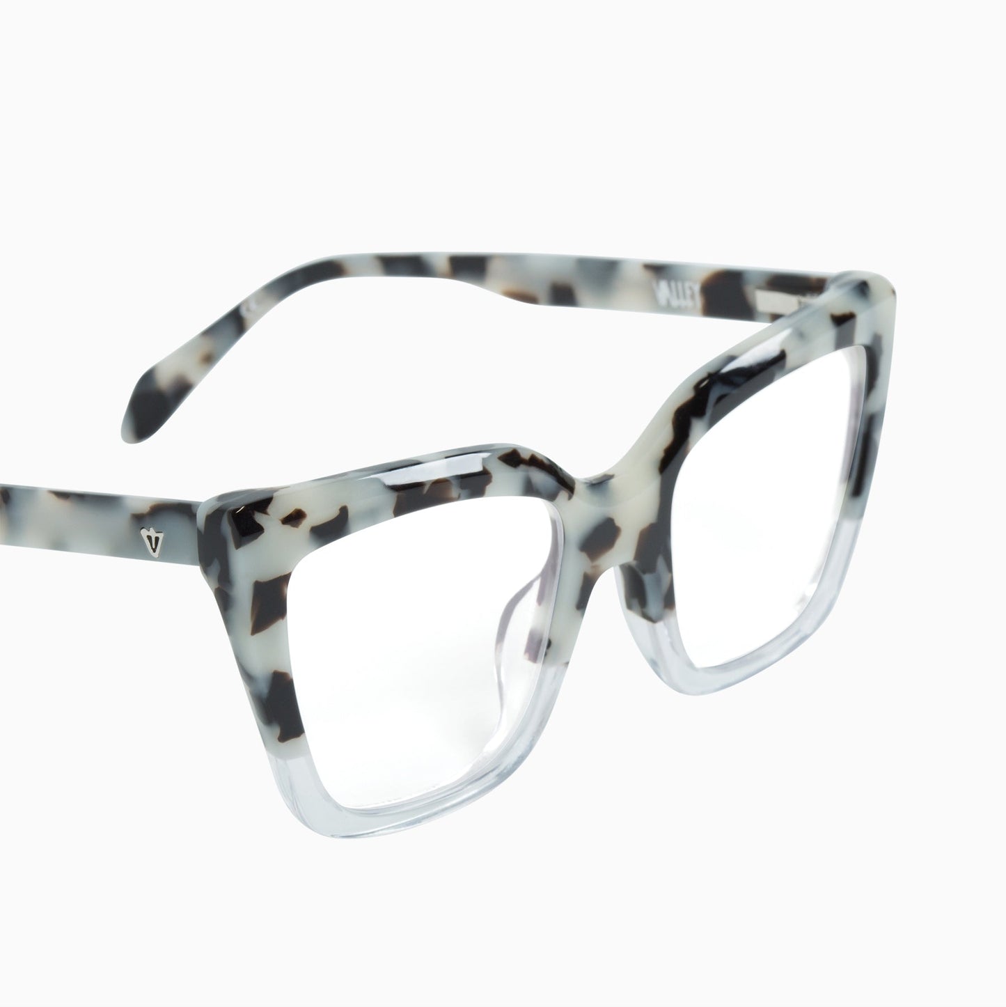 Valley Eyewear Legion Snow Leopard Tort to Clear/ Clear 51