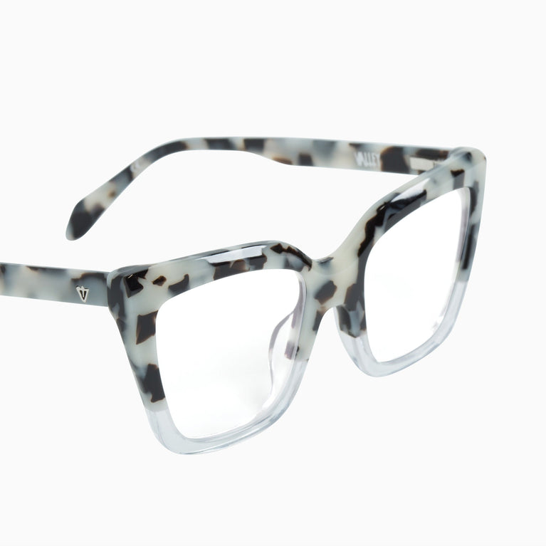 Valley Eyewear Legion Snow Leopard Tort to Clear/ Clear 51