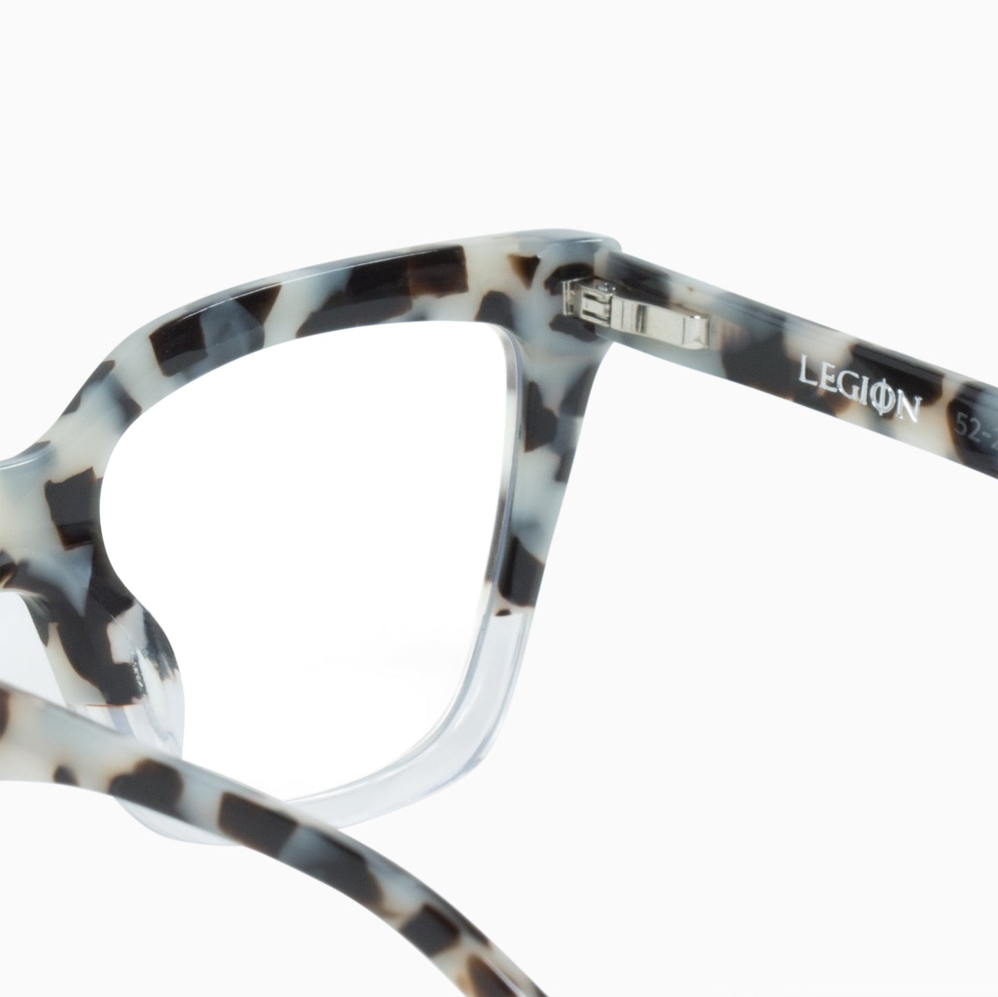 Valley Eyewear Legion Snow Leopard Tort to Clear/ Clear 51