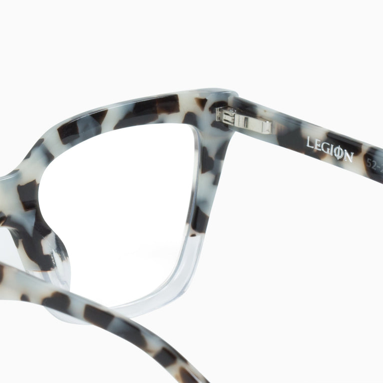 Valley Eyewear Legion Snow Leopard Tort to Clear/ Clear 51