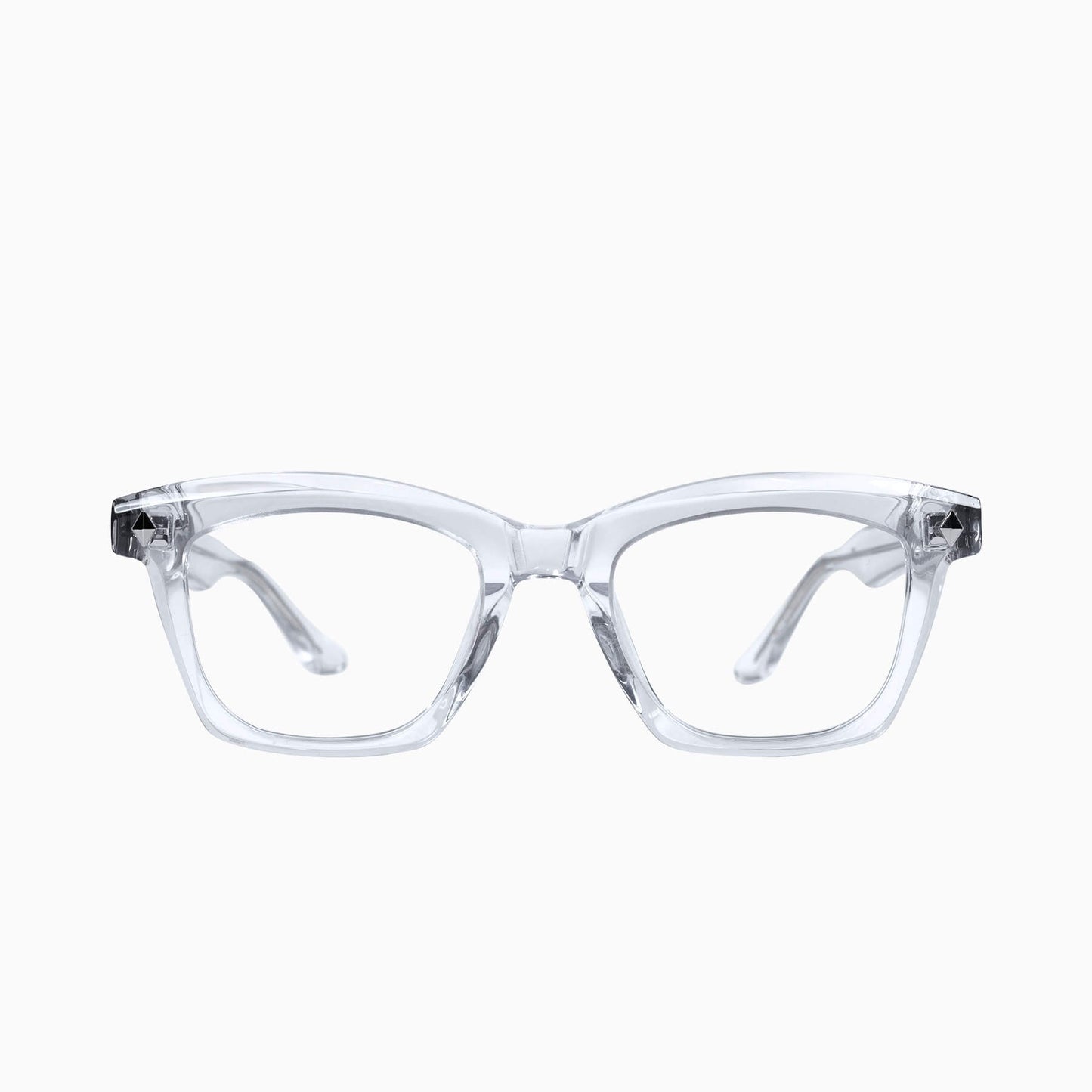 Valley Eyewear Hutch Crystal w. Silver Metal Trim Clear 48