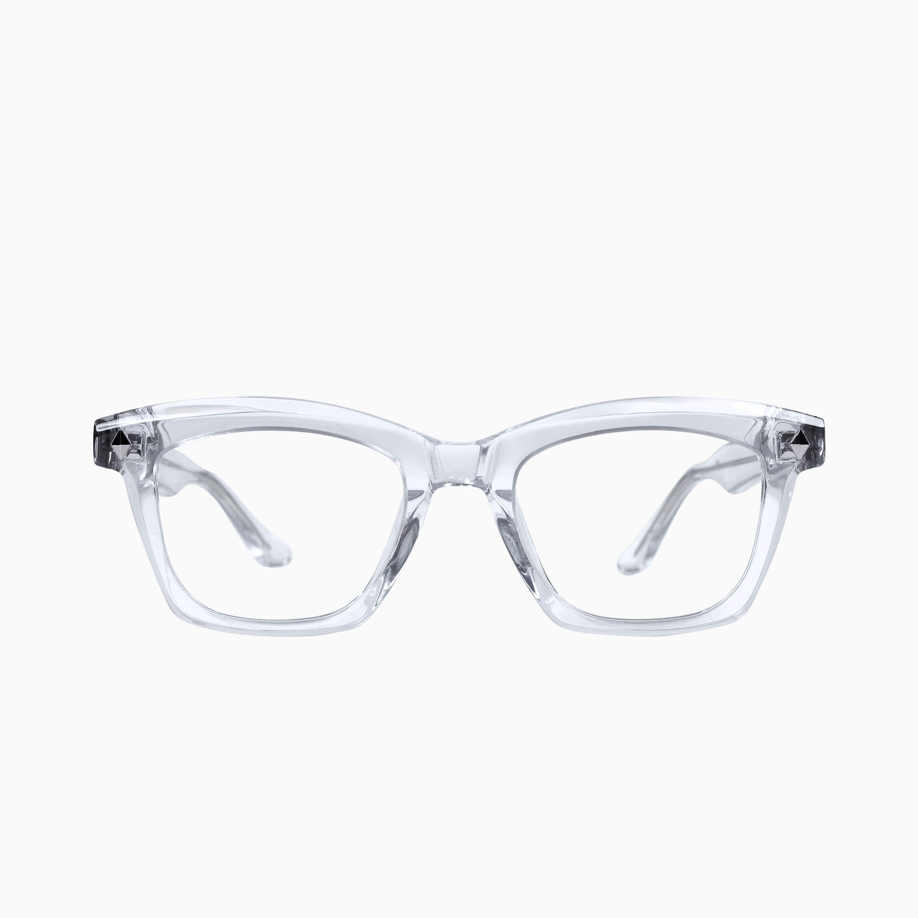 Valley Eyewear Hutch Crystal w. Silver Metal Trim Clear 48