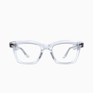 Valley Eyewear Hutch Crystal w. Silver Metal Trim Clear 48