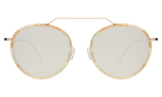 Illesteva Wynwood Ace Savannah Cream Marble-Gold-Silver Flat Mirror 51