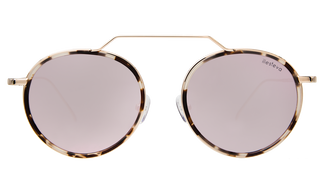 Illesteva Wynwood Ace White Tortoise-Gold-Bright Rose Flat Mirror 51