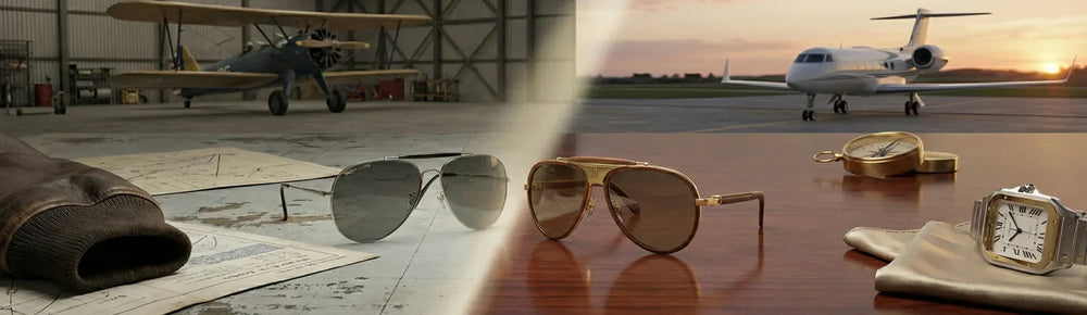 gafas de aviador: desde Bausch & Lomb hasta Cartier