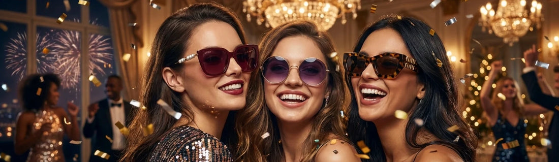 Gafas para Nochevieja 2025: Lentes Tintadas y Monturas con Brillo