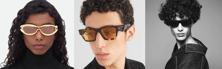 Modelos con gafas de sol italianas