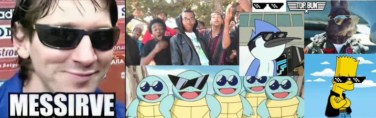 Messirve y otros memes facheros con gafas de sol