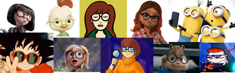 Los personajes animados con gafas más famosos