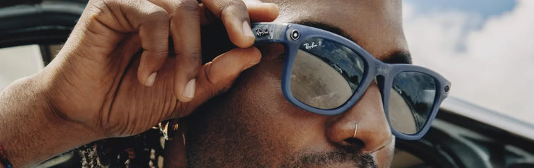 Hombre usando Ray-ban Meta