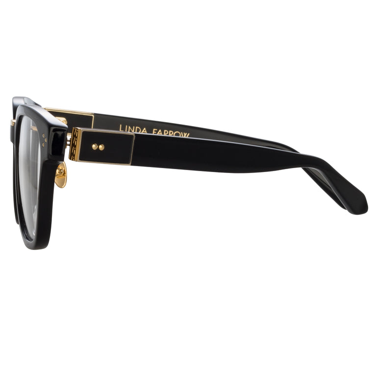 Linda Farrow Steffen Optical in Black AC 56