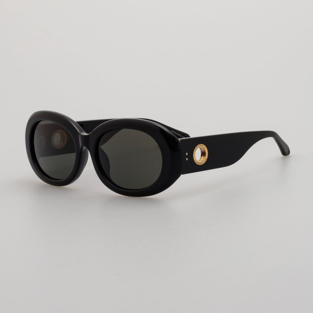 Linda Farrow Lina Sunglasses in Black C1 55