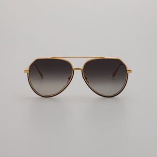 Linda Farrow Men's Bayer Sunglasses in Yellow Gold C1 61