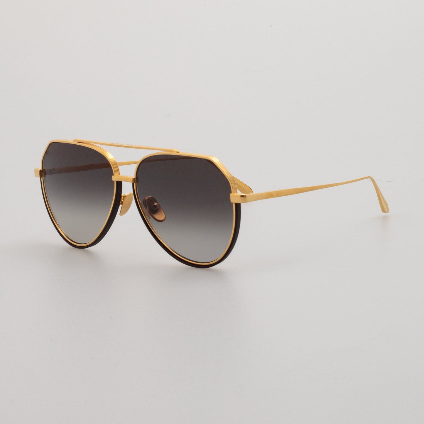 Linda Farrow Men's Bayer Sunglasses in Yellow Gold C1 61