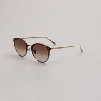 Linda Farrow Calthorpe Sunglasses in Caramel Horn  51