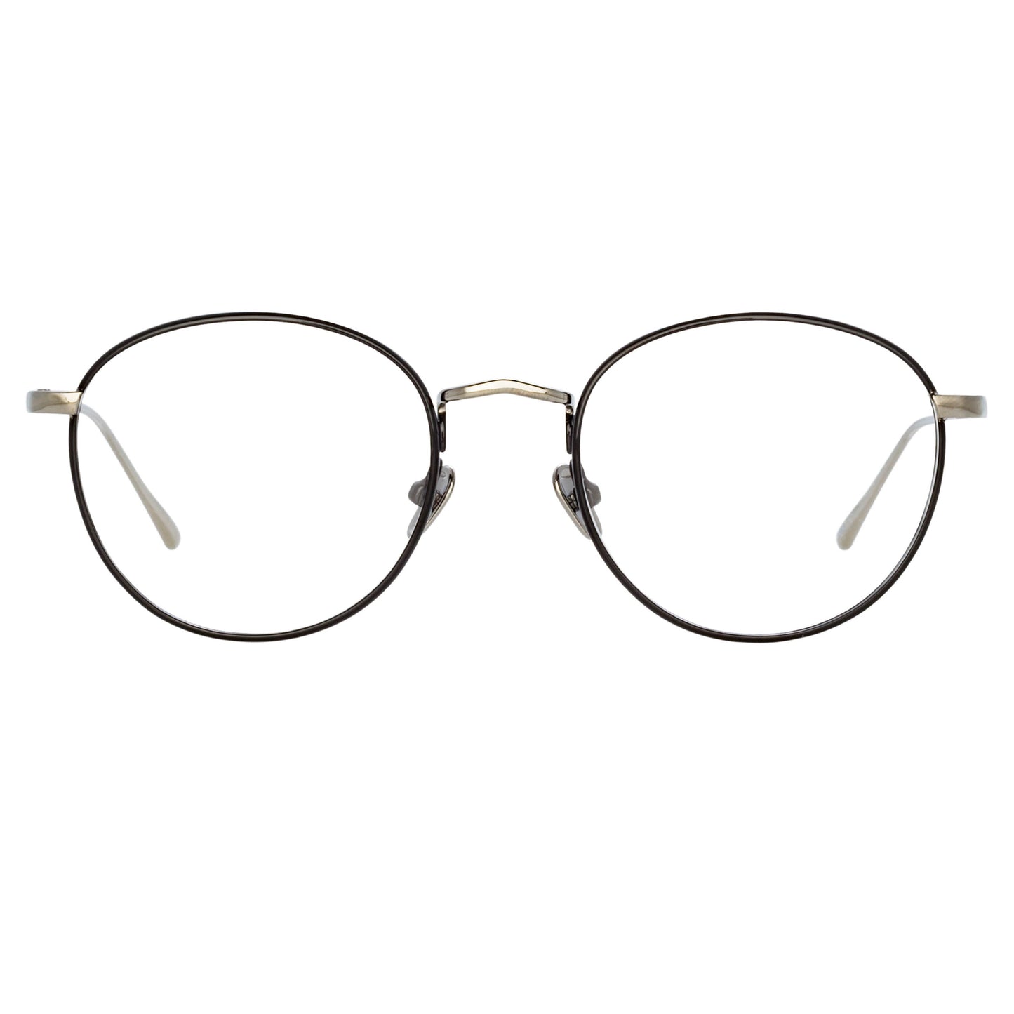 Linda Farrow Harrison Optical Frame in Black and White Gold  51