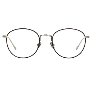 Linda Farrow Harrison Optical Frame in Black and White Gold  51