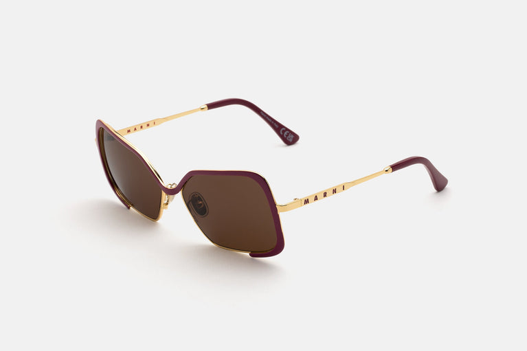 Marni Unila Valley Burgundy Gold U25 58