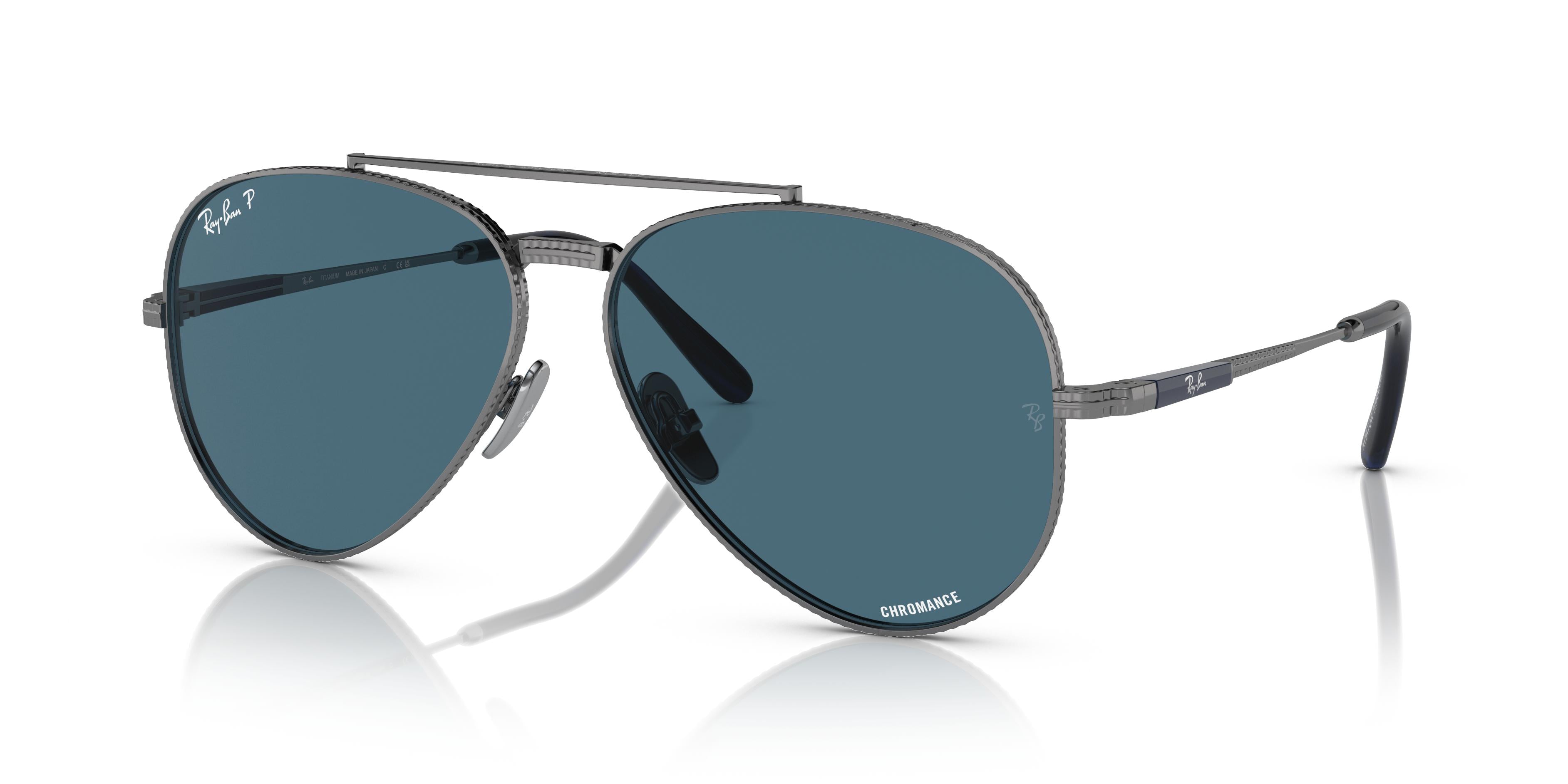 Ray-Ban RB8225 AVIATOR TITANIUM 3142S2 62