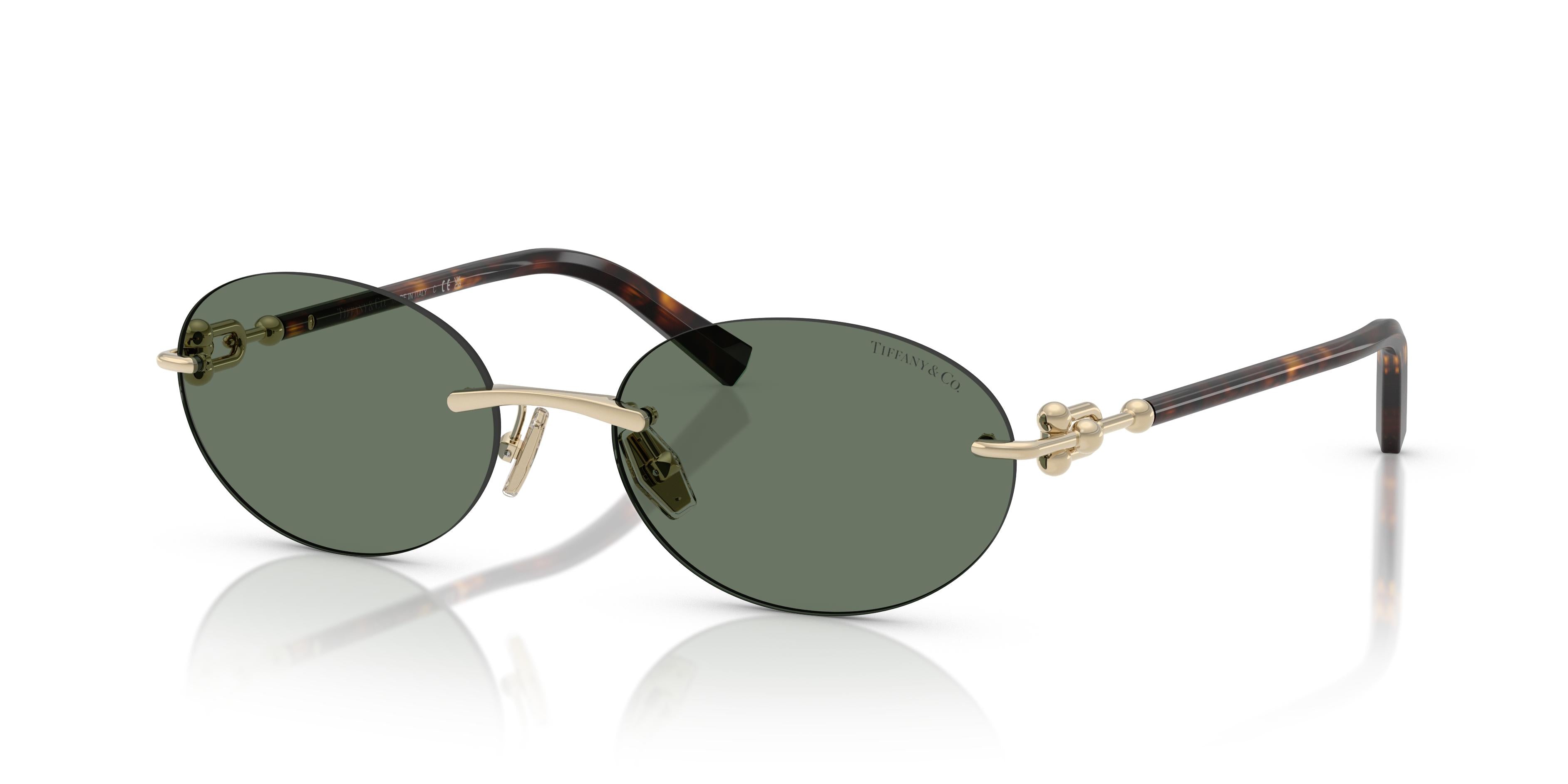 Tiffany & Co TF3104D ブラックラウンドサングラス TIFFANY & CO. TF3104D - 6216S4 - SkyOptic