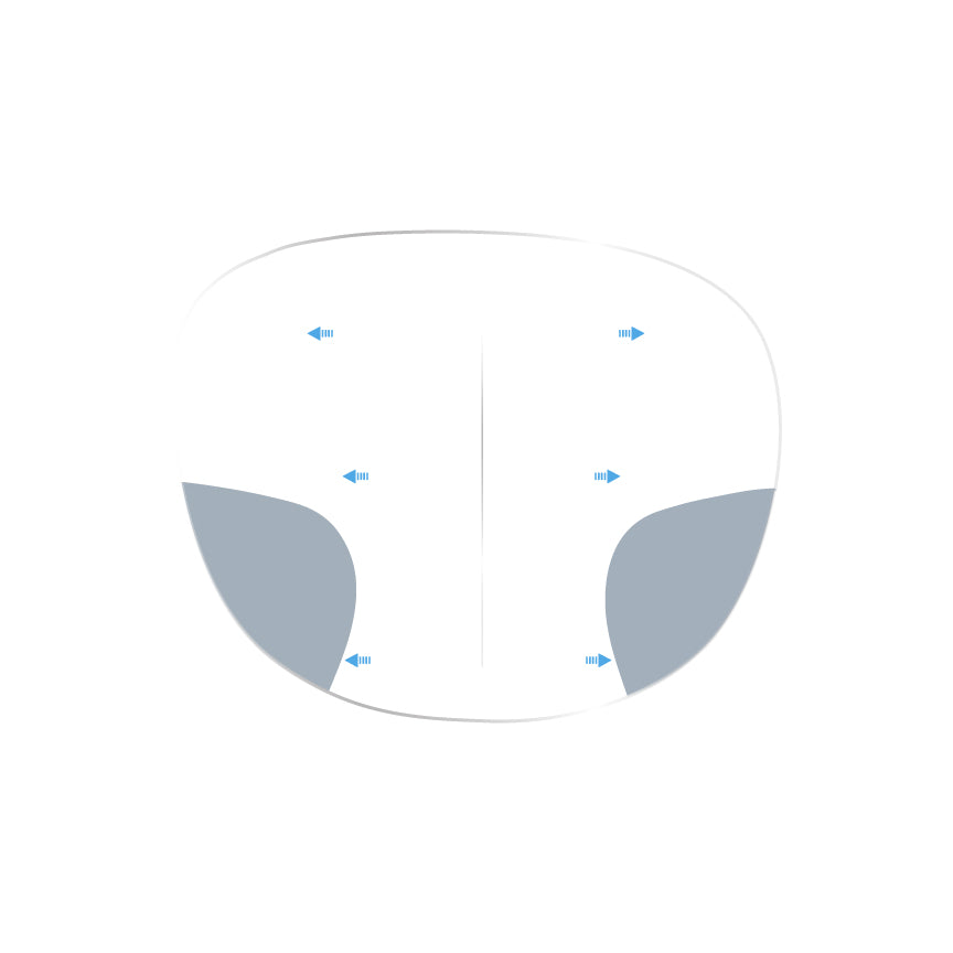 Maximum field of view (+ 60%)