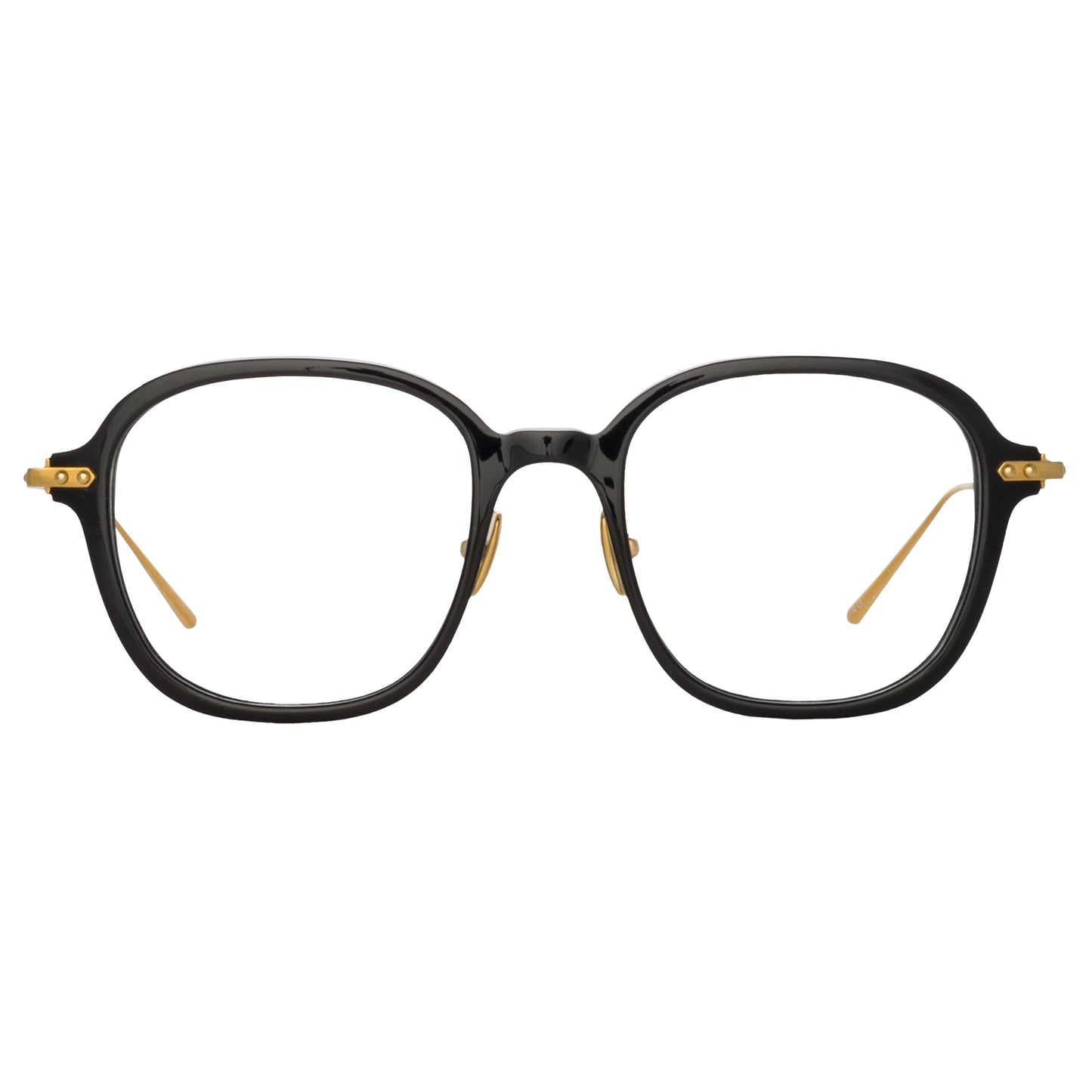 Linda Farrow Lane Square Optical Frame in Black Men's (Asian Fit)