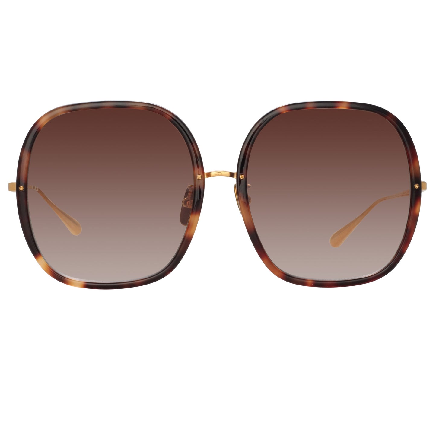 Linda Farrow Celia Oversized Sunglasses in Tortoiseshell C2 60