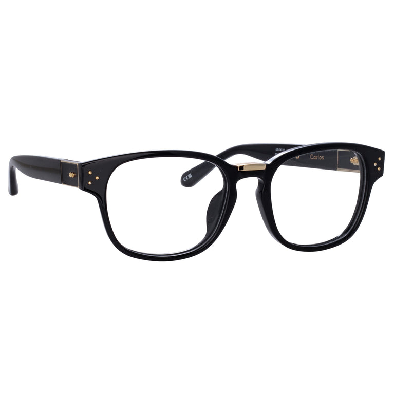 Linda Farrow Carlos Optical D-Frame in Black C1 55