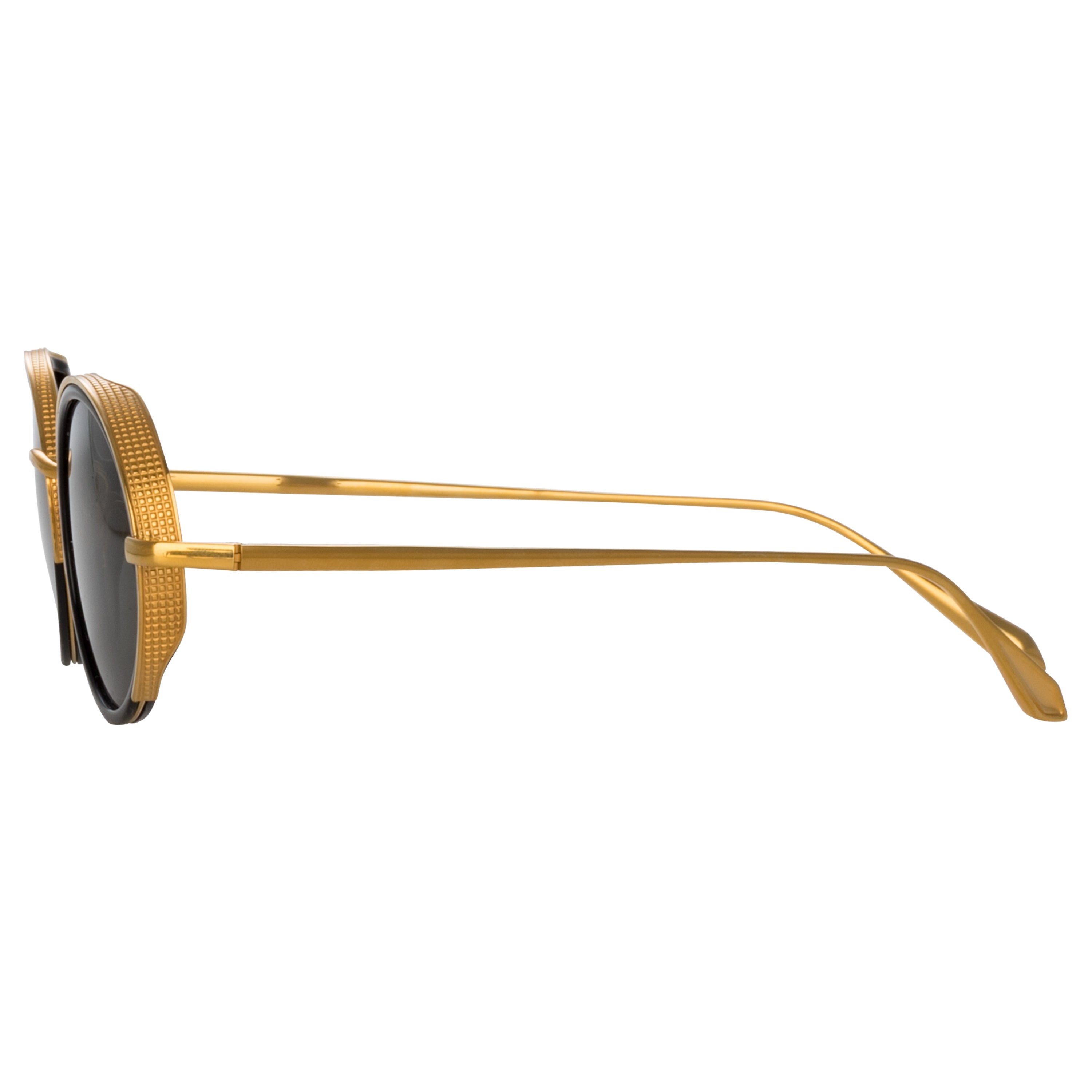 Finn Sunglasses in Black Matt Nickel by LINDA FARROW