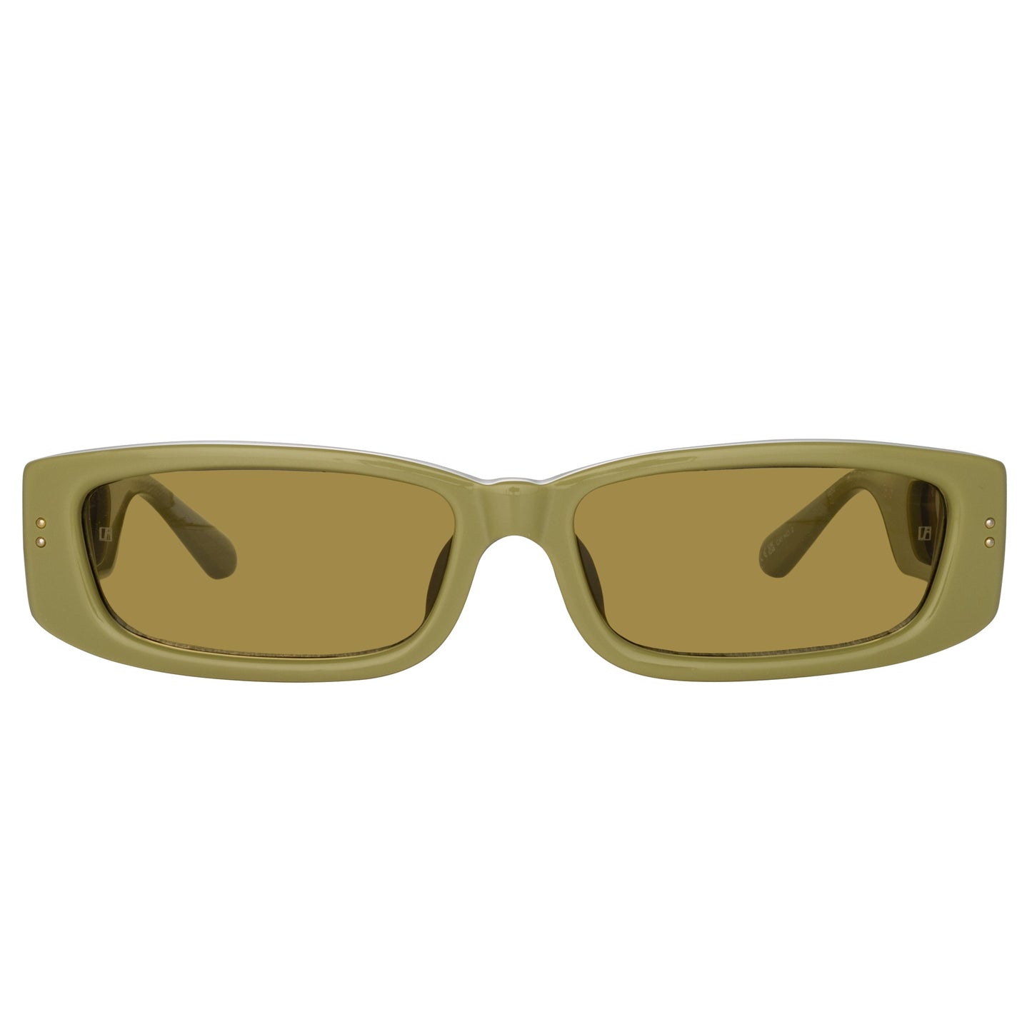 Linda Farrow Talita Rectangular Sunglasses in Sage C6 59