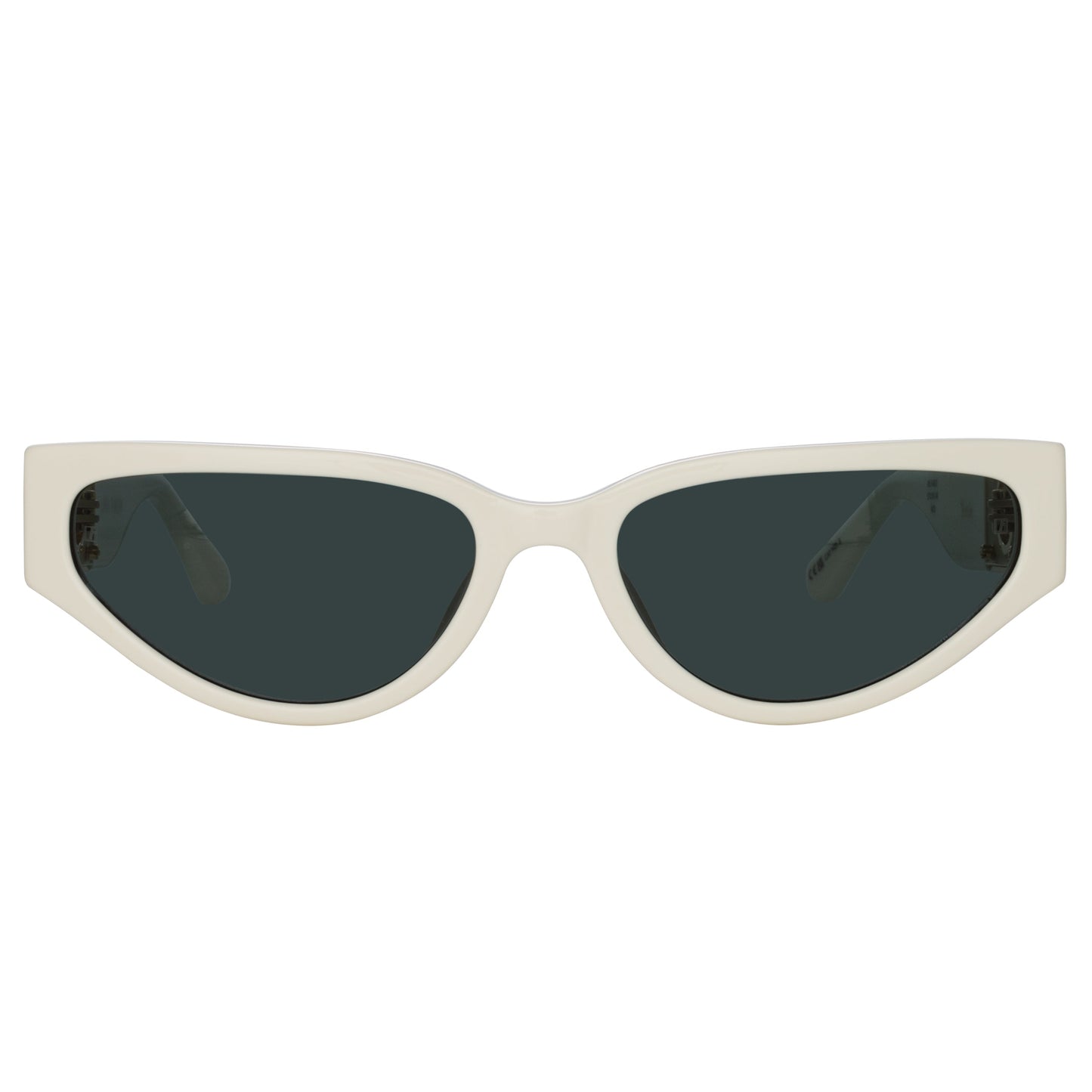 Linda Farrow Tomie Cat Eye Sunglasses in White C2 57