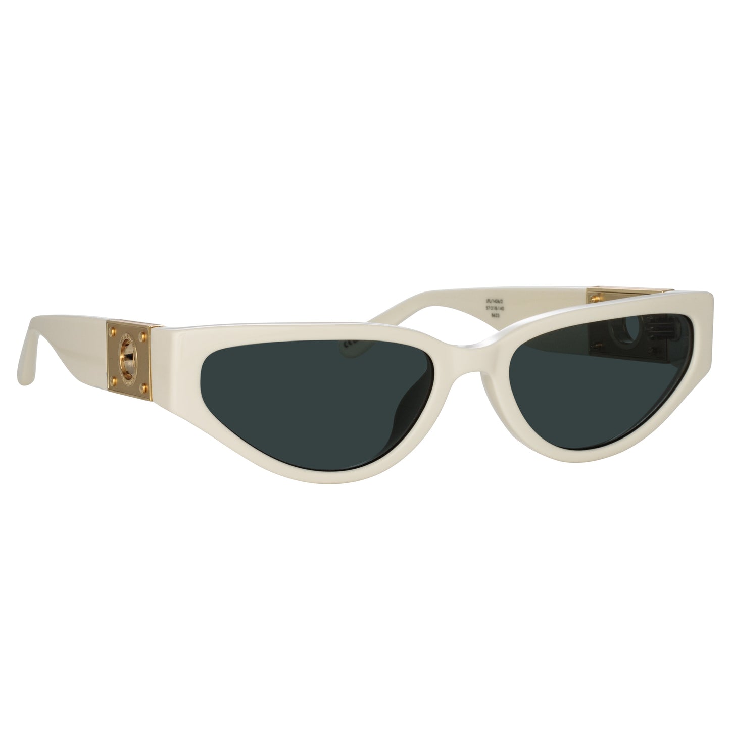 Linda Farrow Tomie Cat Eye Sunglasses in White C2 57