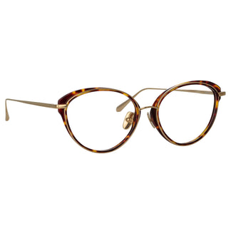 Linda Farrow Song Cat Eye Optical Frame in Tortoiseshell C5 59