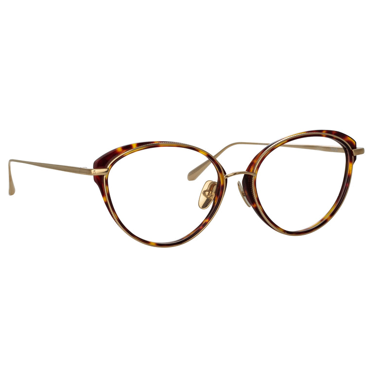 Linda Farrow Song Cat Eye Optical Frame in Tortoiseshell C5 59