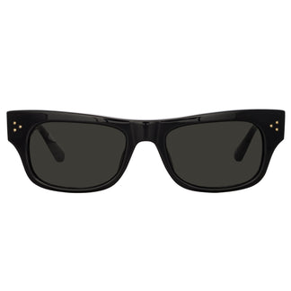 Linda Farrow Falck Rectangular Sunglasses in Black C1 51