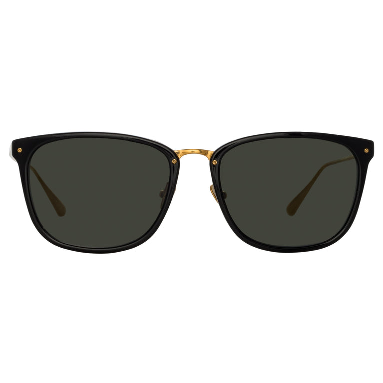 Linda Farrow Cassin D-Frame Sunglasses in Black C1 55