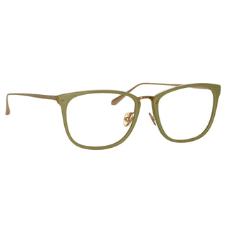 Linda Farrow Cassin Optical D-Frame in Sage C7 55