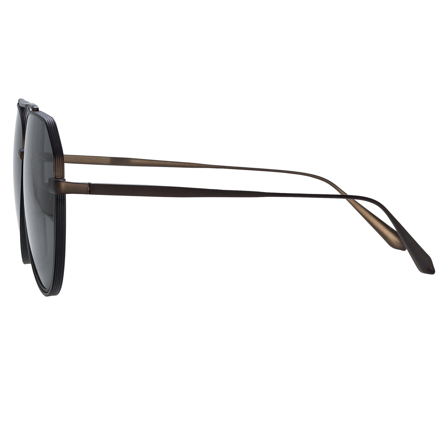 Linda Farrow Men's Bayer Aviator Sunglasses in Nickel C3 61